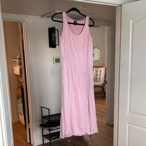 Eileen Fisher Soft Pink Sleeveless Maxi Dress